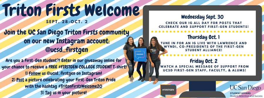 Triton Firsts Welcome event information